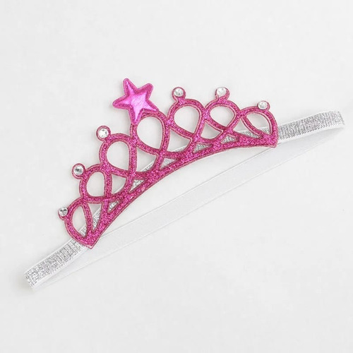 Diadema Para Niña En Forma De Corona Brillante Elástica