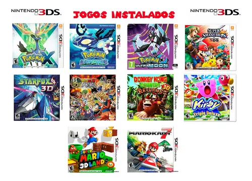 Jogos Nintendo 3DS e DS Pokémon X Pokémon UltraSun Mario Kart New Super  Mario Bros Dragon Ball Zelda Sonic FIFA Mortal Kombat Street Fighter -  Escorrega o Preço