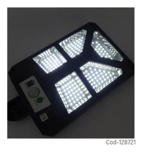 Imagen 3 de 4 de Foco Solar 88 Led, Con Brazo, Sensor Y Control Remoto