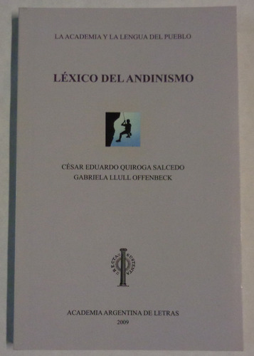 Lexico Del Andinismo Quiroga Salcedo Llull Offenbeck
