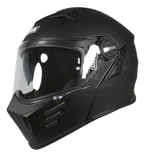 Casco De Moto Simpson Darksome Negro Mate