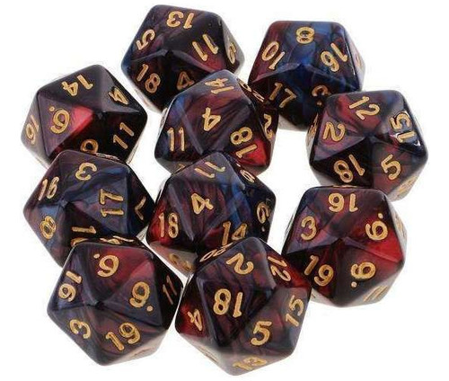 2x10pcs 20 Sided Dice D20 Polyhedral Dungeon Dice