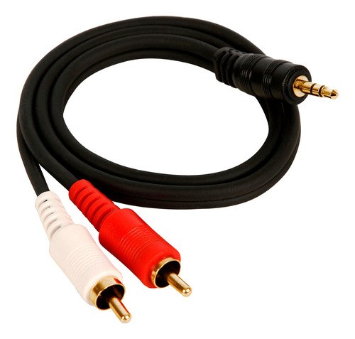 Cable De Audio De Entrada 3.5mm A Salida 2rca 15 Metros 