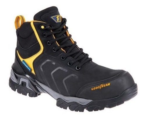 Bota Industrial Para Hombre Goodyear Color Negro 262        