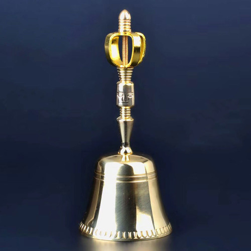 Imagen 8 de 8 de 1pc Cobre Campana De La Mesa De La Campana De La Mano De La