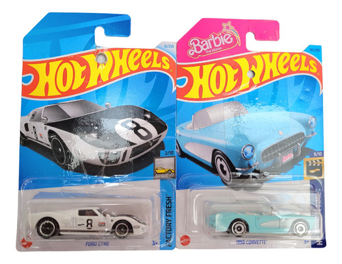 Hotwheels Ford Gt40 + 1956 Corvette Barbie