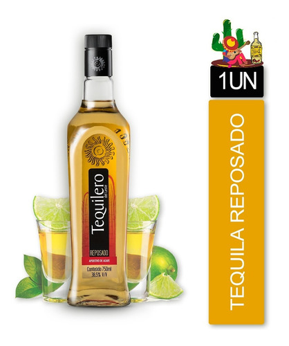 Tequila Tequilero Del Leste Reposado Garrafa 750 Ml