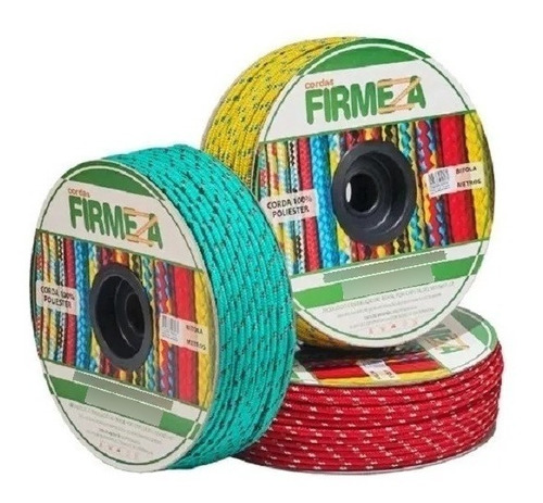 01 Rolo Corda Seda Firmeza 4mm X 230m Carretel F3997