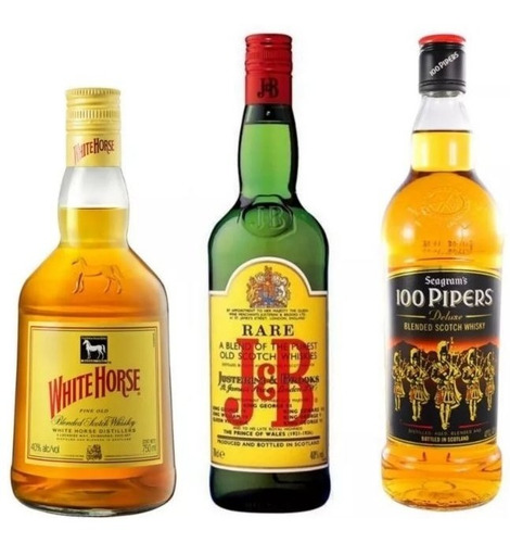 Whisky Importados Combo X 3 Botellas J&b + White Hourse