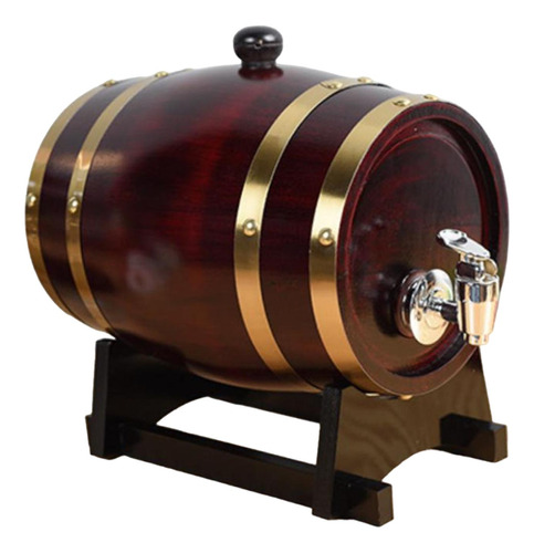 Dispensador De Madera Del Barril De Vino Del 1.5l Retro