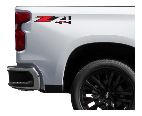 Sticker Z71 4x4 P/ Batea Compatible Con Pick Up Silverado S2