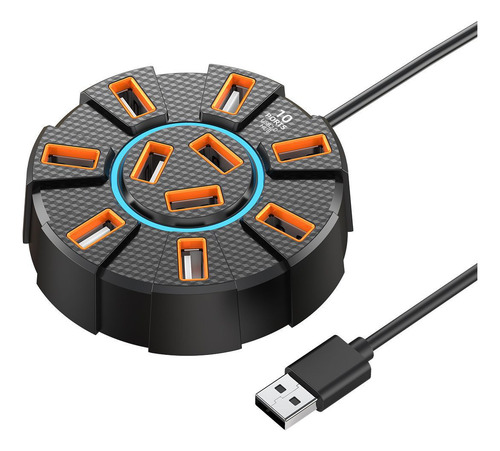 Base De Expansión Usb, Adaptador Divisor Multipuerto De Uno
