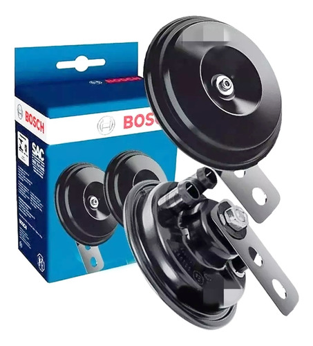 Buzina Paquerinha Bosch 12v Pb9 Par Kit Original Moto Carro