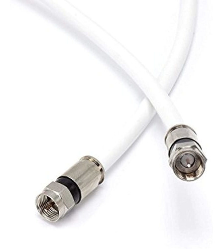 The Cimple Co - 12 Pies, Cable Coaxial Rg6 Blanco (cable Coa