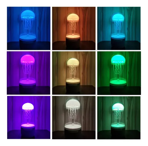 Lámpara Medusa Parlante Bluetooth Altavoz Luces