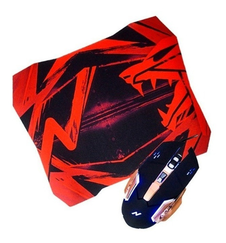 Imagen 2 de 2 de Kit Mouse Y Pad Gamer Noga St 800