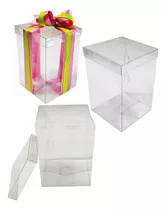 Comprar 20 Cajas Base Y Tapa Transparente 12x12x18 Cms Mod 1770