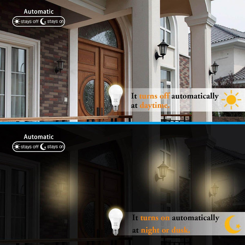 Bombilla Led Inteligente Con Sensor A19 5w Para Interiores