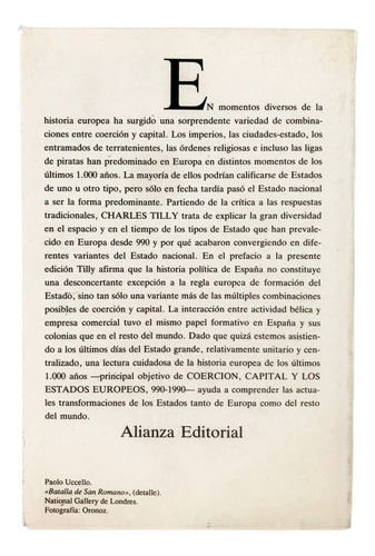 Coerción, Capital Y Los Estados Europeos 990-1990 (Usado)