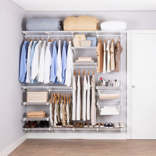 Armário Aramado Kit 52 - Closet Ou Quarto Branco