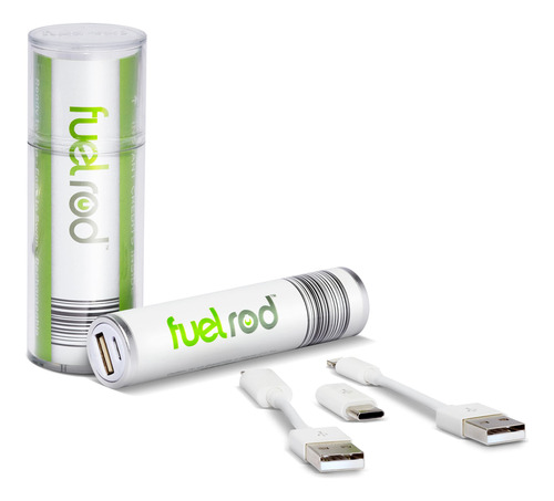 Fuelrod Kit De Cargador Portatil, Paquete De 2, Incluye Todo