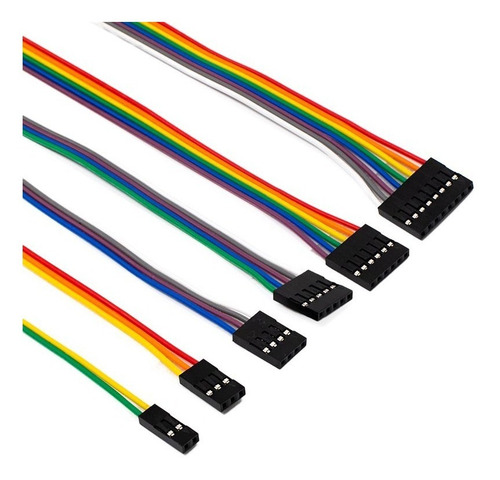 Cable Dupont 3 Pines Hembra - Hembra 20 Cm