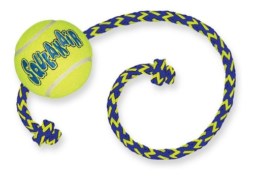 Juguete Para Perro Kong Pelota De Tenis Con Cuerda 6 Cm Color Amarillo