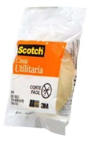 Cinta 3m Scotch 508 En Bolsa 0.012x10m Paquete C/8 /v