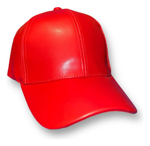 Gorra De Piel Tpu Unisex Rojo