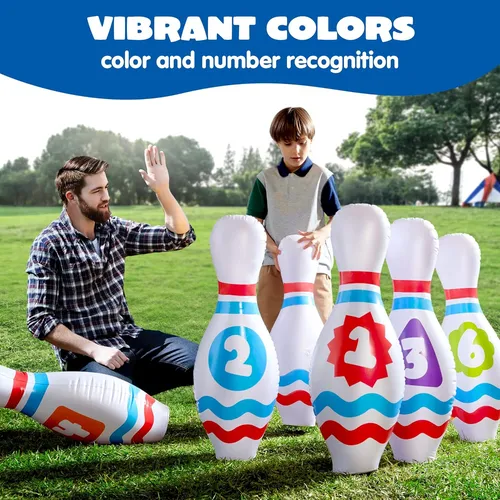 Joyin Juego De Bolos Hinchables Gigantes Para Niños Y...