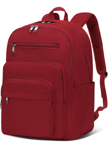Backpack For Middle High School Mochila Roja Oscura Para Ado