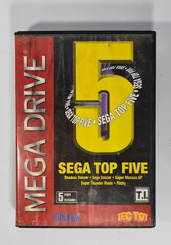 Tectoy Completo Sega Top Five 100 Original 5 Jogos