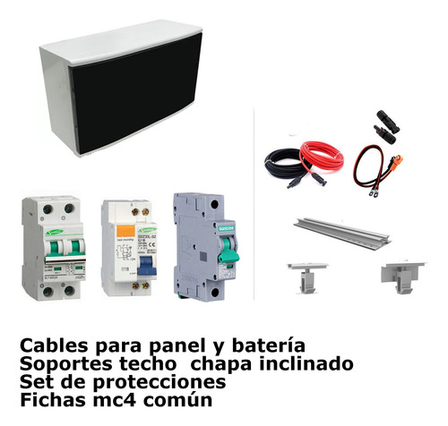 Invt Kit Solar Complet 6 Paneles Inversor 3kw/6kw Litio M10l
