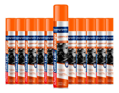 12un Spray 250ml Lubrificante/desengripante Chemicolor