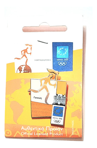 Pin Oficial Juegos Olímpicos Atenas 2004 Grecia Ginebra