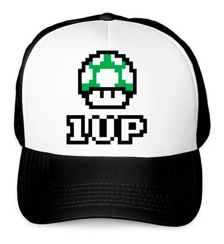 Gorra Unisex De Malla Toad 1up Mario Bros Vida