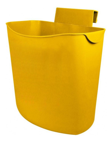 Bote Basura Colgante Amarillo Puerta Cocina Carro 6.5 Lt