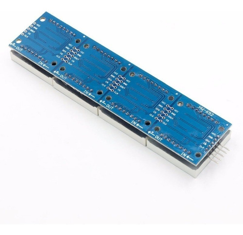 Módulo 4 X Matriz Led 8x8 Max7219 De Puntos Para Arduino