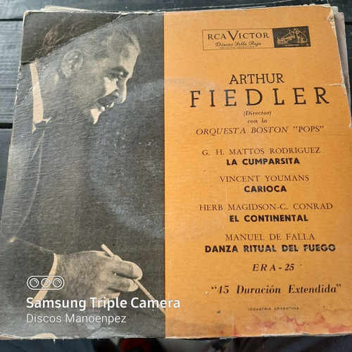 Simple Sobre Arthur Fiedler Orq Boston Pops Rca Victor C14