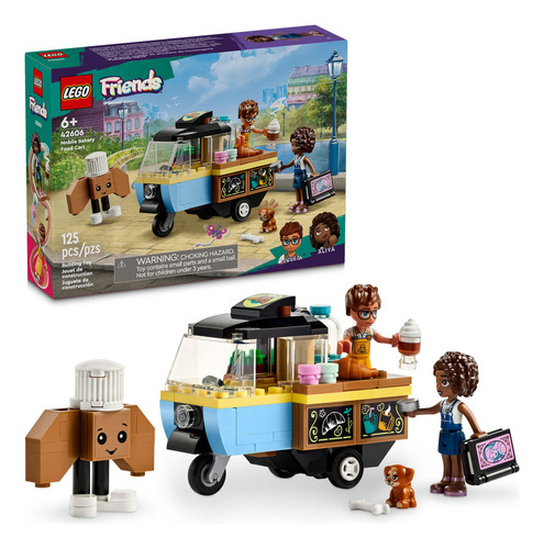 LEGO® Friends Pastelería Móvil juguete de construcción para imaginar historias en una pastelería ambulante, para niñas y niños de 6 años o más que adoran los juegos de comida 42606