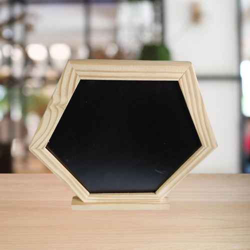 Placa De Exibição De Quadro Negro Pequeno De Mesa Com