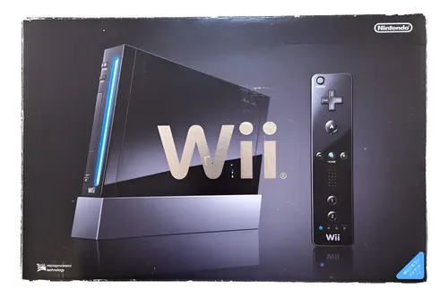 Nintendo Wii Black Edition Completo Na Caixa Desbloqueado