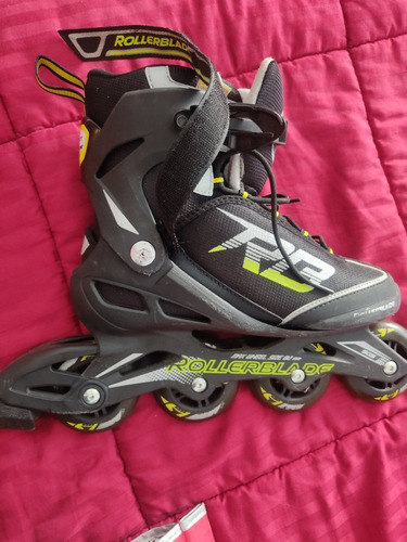 Imagen 1 de 7 de Patines En Linea Con Juego De Protección De Codos, Rodillas