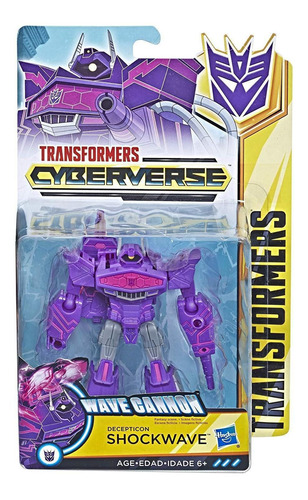 Transformers Cyberverse Figura Decepticon Shockwave E1884