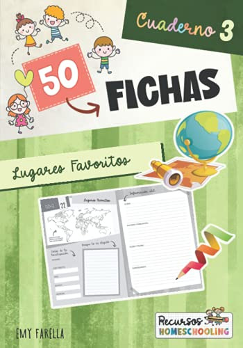 50 Fichas - Cuaderno 3: Lugares Favoritos -diario De Geograf