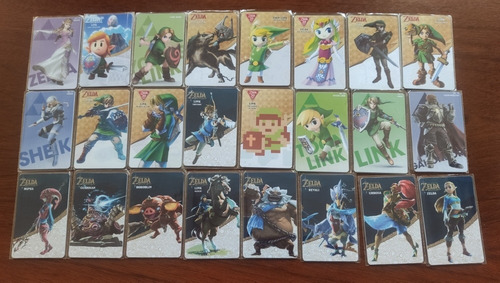 Set Zelda Breath Of The Wild Tarjetas Amiibos (24 Unid)