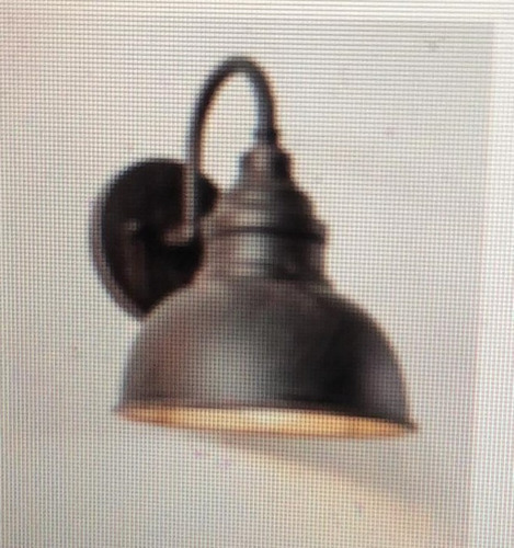 Luminaria Aplique De Pared Real Negro Patinado