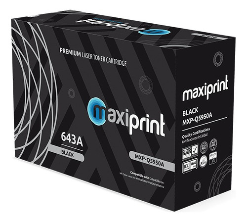 Cartucho De Toner Maxiprint Compatible Con Hp Q5950a Negro