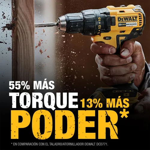 Taladro Atornil 20v Dewalt Dcd7771d2-b3