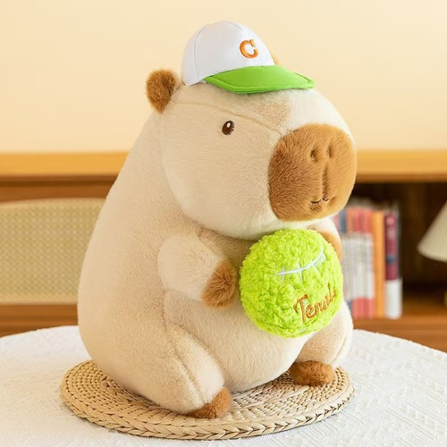Peluche Juguete Capibara Carpincho Suave Varios Modelos 25cm Beige Pelota